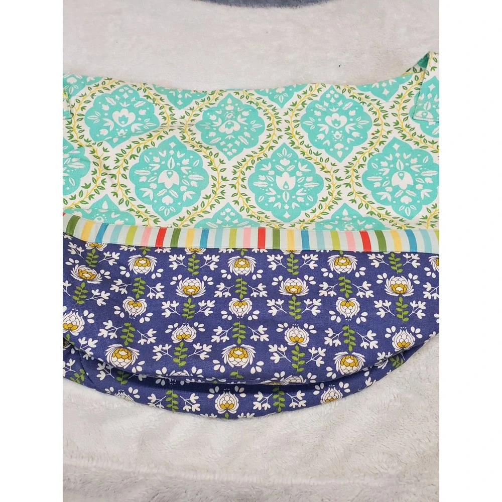 Matilda Jane Mint Green Blue FLoral Daydream Fabric Storage Tote Toy Box Set 2